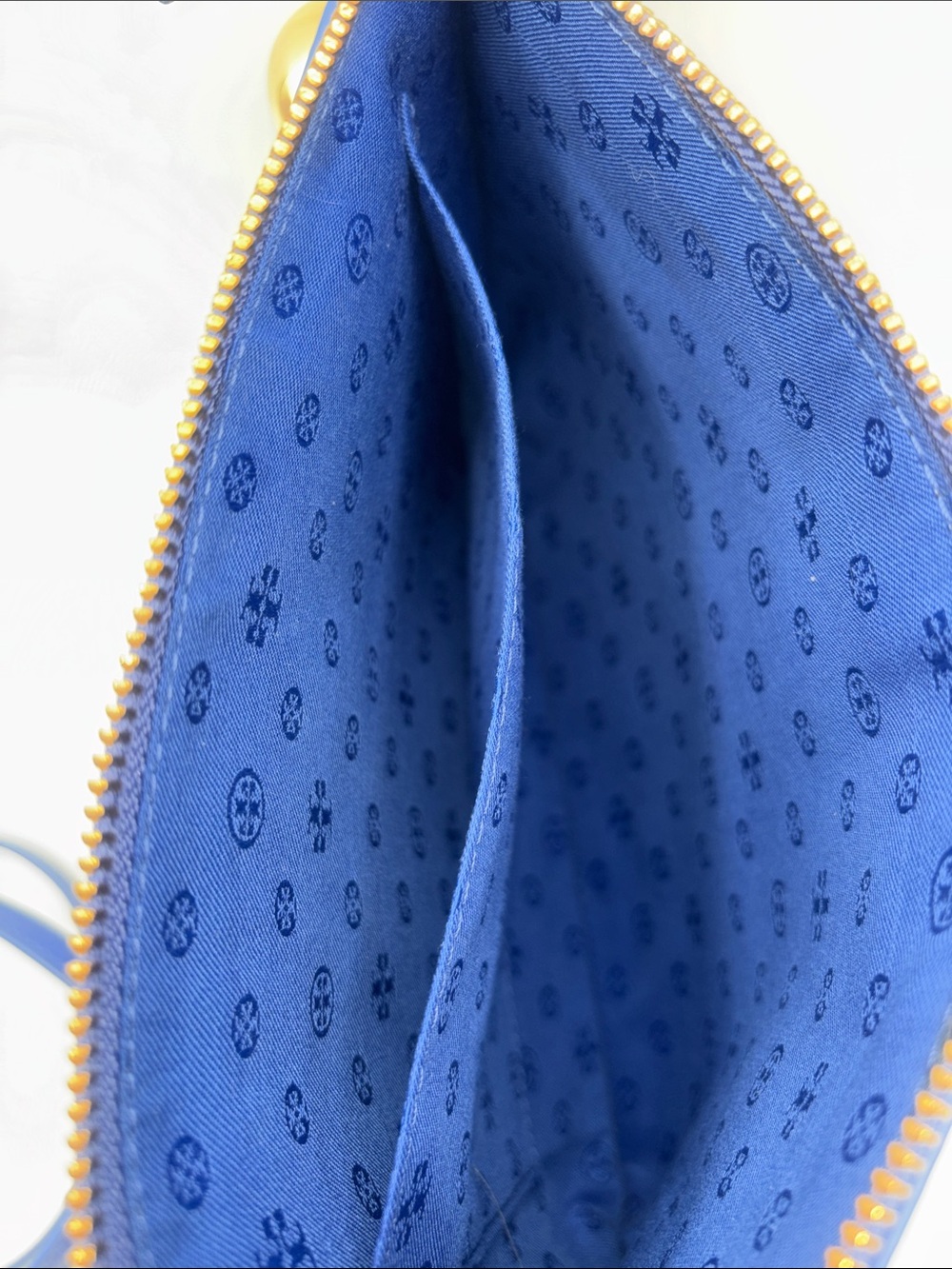 Tory Burch Royal Blue Leather Crossbody with Tassel Charm - Picture 8 of 10